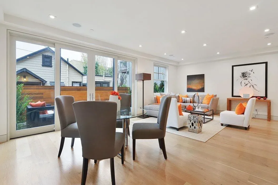 Completed rear and upper-floor home addition interior in San Francisco